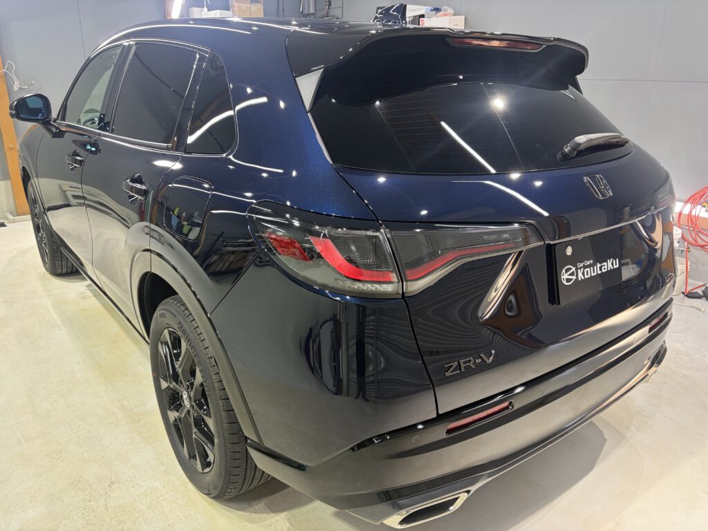 ホンダZR-V・遮熱断熱カーフィルム・鏡面磨き作業+セラミックコーティング施工事例　南砺市H様
