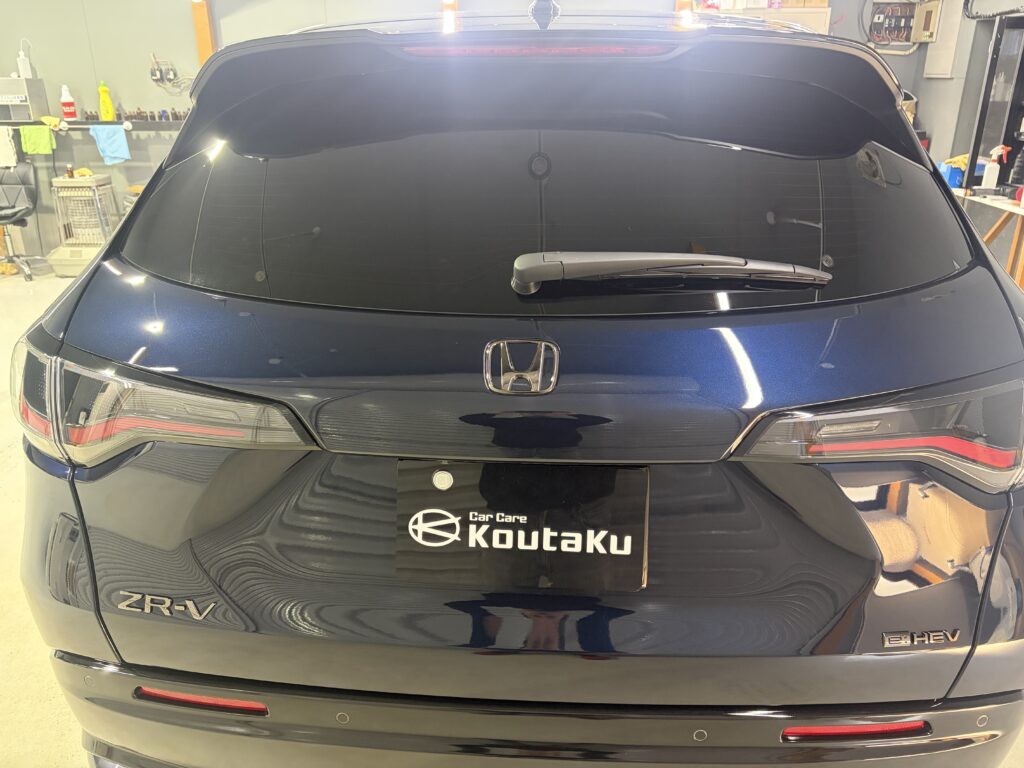 ホンダZR-V・遮熱断熱カーフィルム・鏡面磨き作業+セラミックコーティング施工事例　南砺市H様