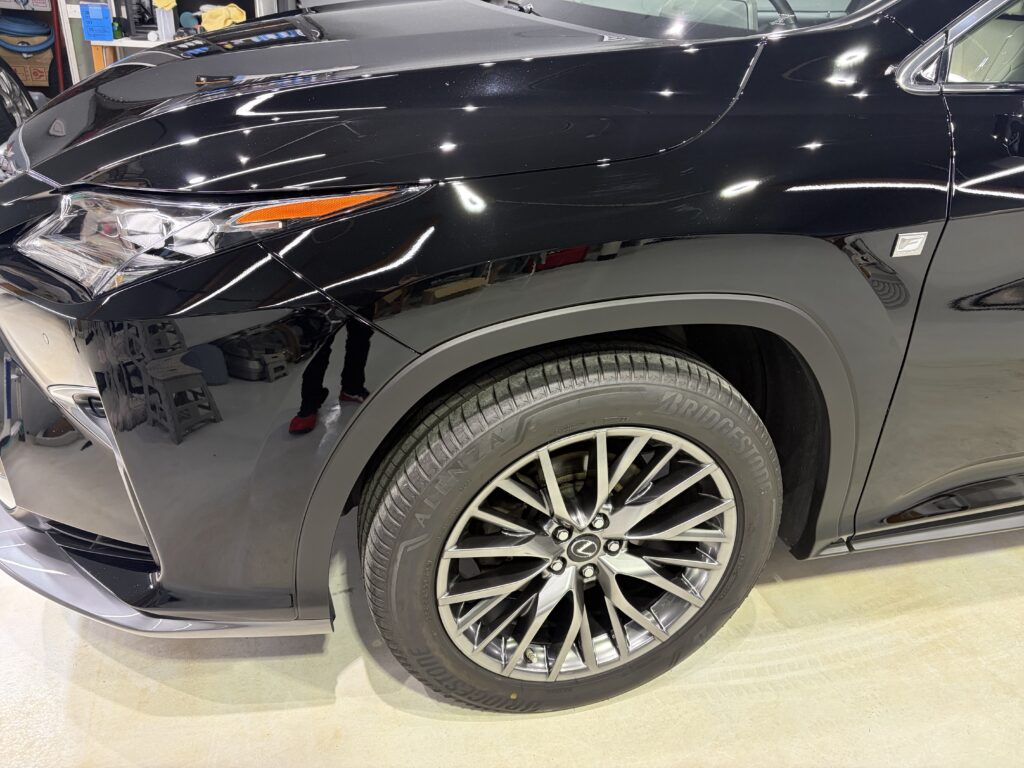 レクサスＲＸ・鏡面磨き作業+新開発セラミックコーティング施工事例　南砺市Ｙ様