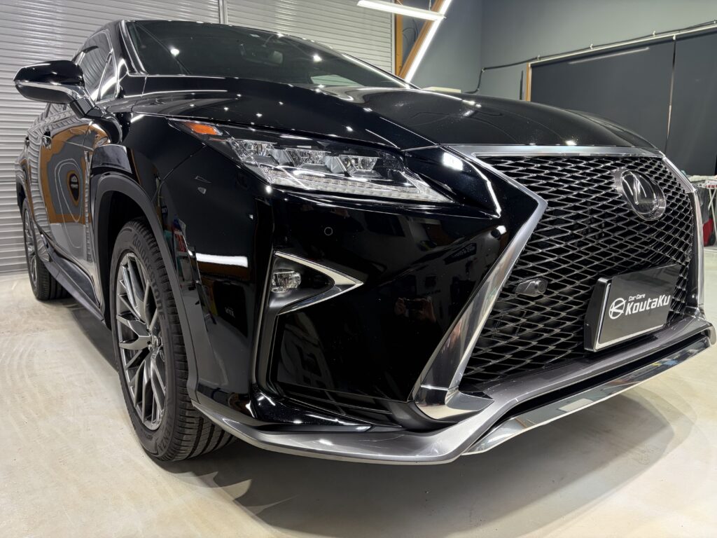 レクサスＲＸ・鏡面磨き作業+新開発セラミックコーティング施工事例　南砺市Ｙ様
