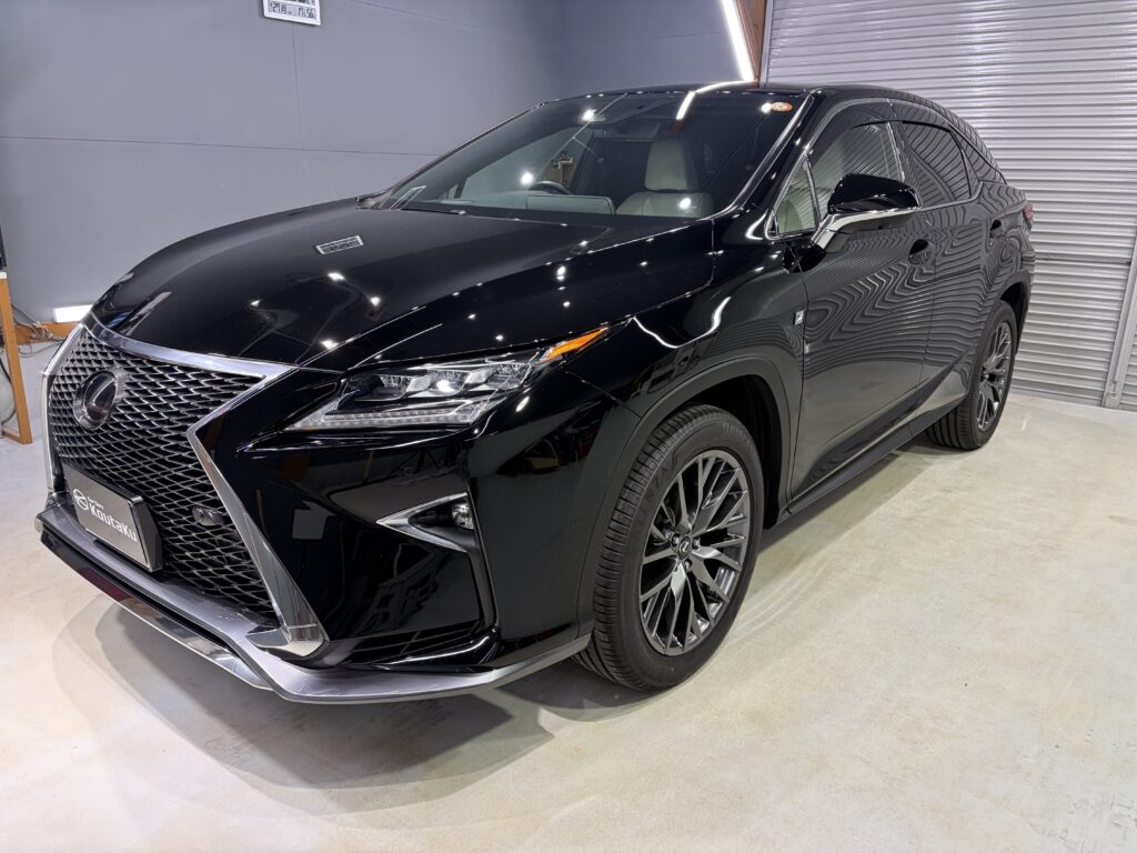 レクサスＲＸ・鏡面磨き作業+新開発セラミックコーティング施工事例　南砺市Ｙ様