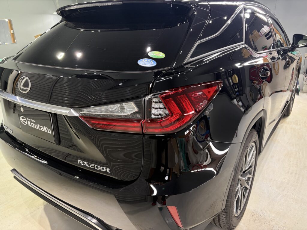 レクサスＲＸ・鏡面磨き作業+新開発セラミックコーティング施工事例　南砺市Ｙ様