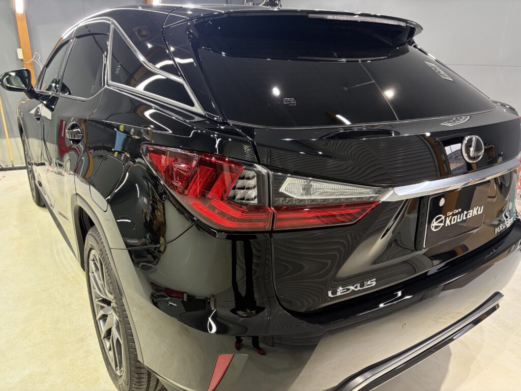 レクサスＲＸ・鏡面磨き作業+新開発セラミックコーティング施工事例　南砺市Ｙ様