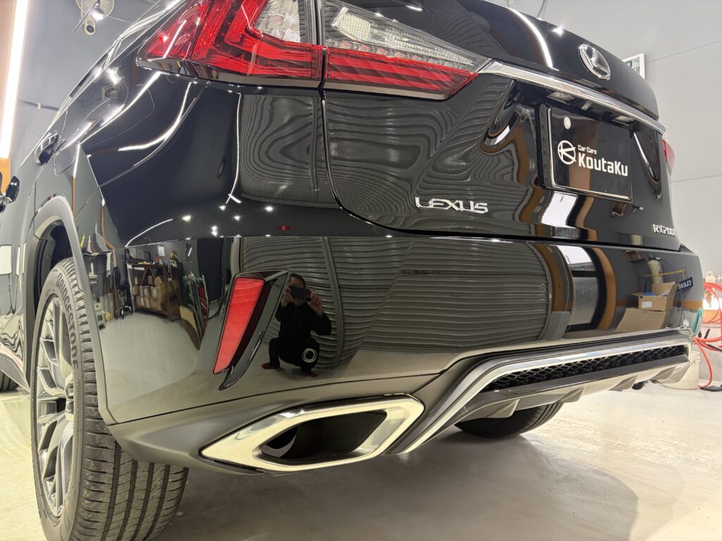 レクサスＲＸ・鏡面磨き作業+新開発セラミックコーティング施工事例　南砺市Ｙ様
