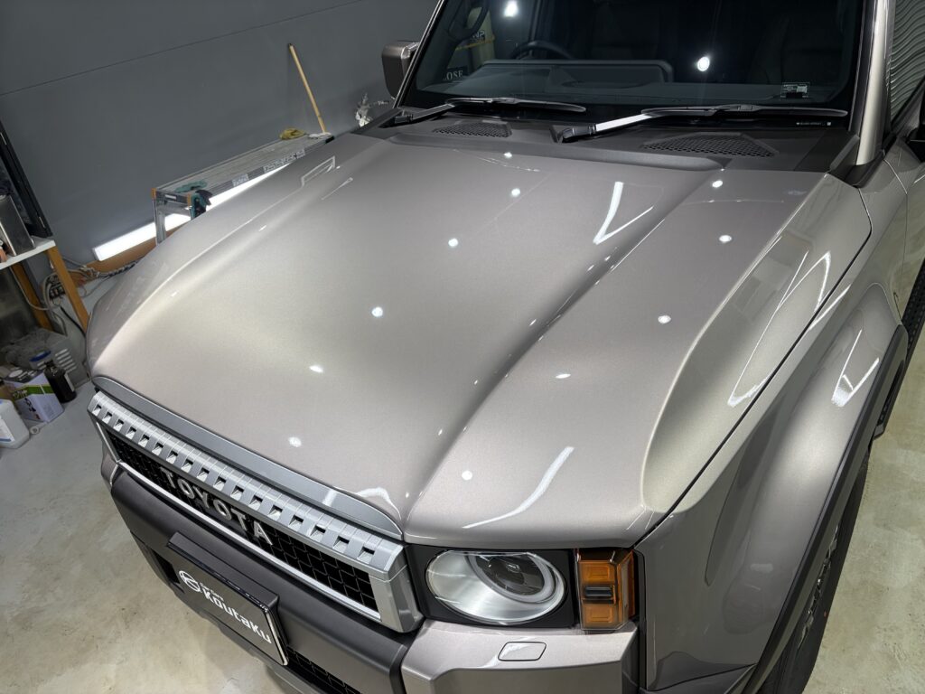 ランドクルーザー２５０・鏡面磨き作業+新開発セラミックコーティング施工事例　小矢部市Ｔ様