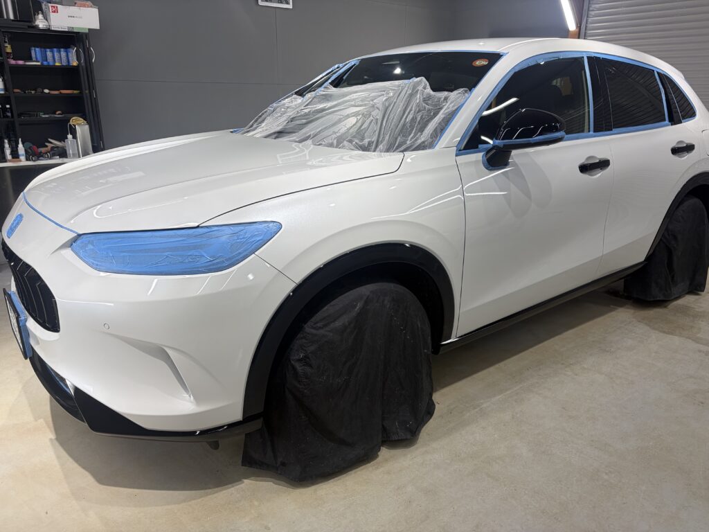 ホンダZR-V・鏡面磨き作業+新開発セラミックコーティング施工事例 富山市T様