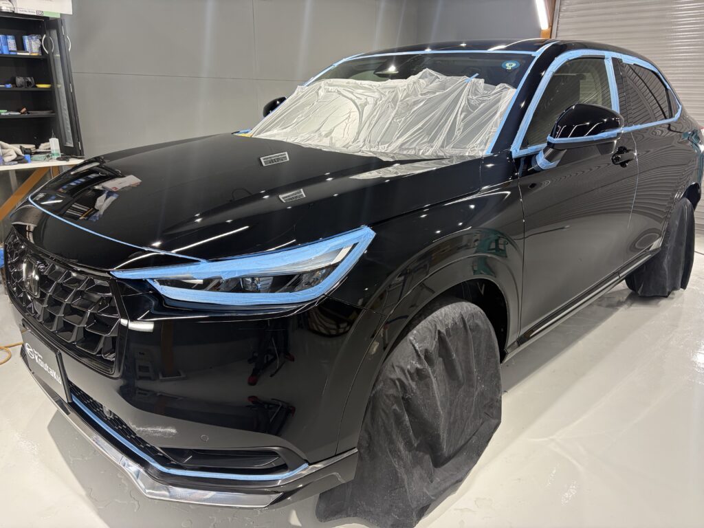 ホンダ・ヴェゼル・鏡面磨き作業+新開発セラミックコーティング施工事例　富山市Ｔ様