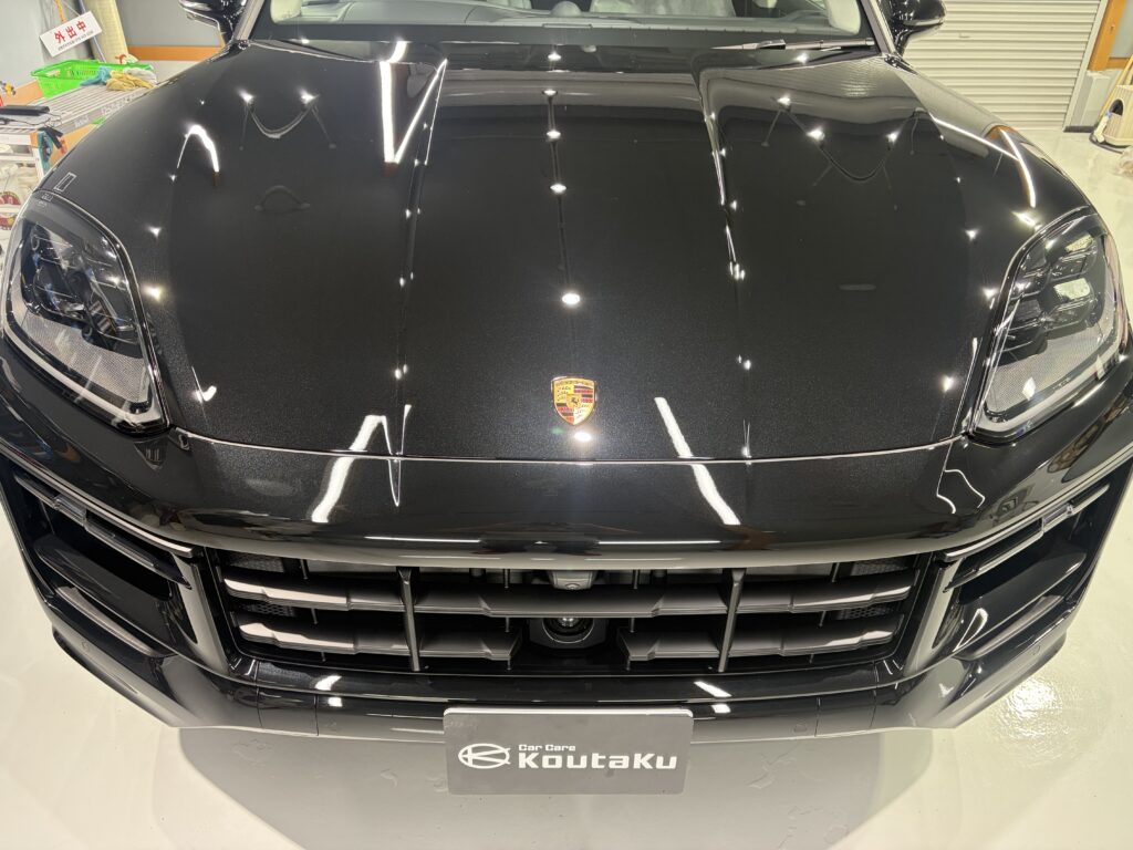 ポルシェカイエン・鏡面磨き作業+新開発セラミックコーティング施工事例 富山市Y様