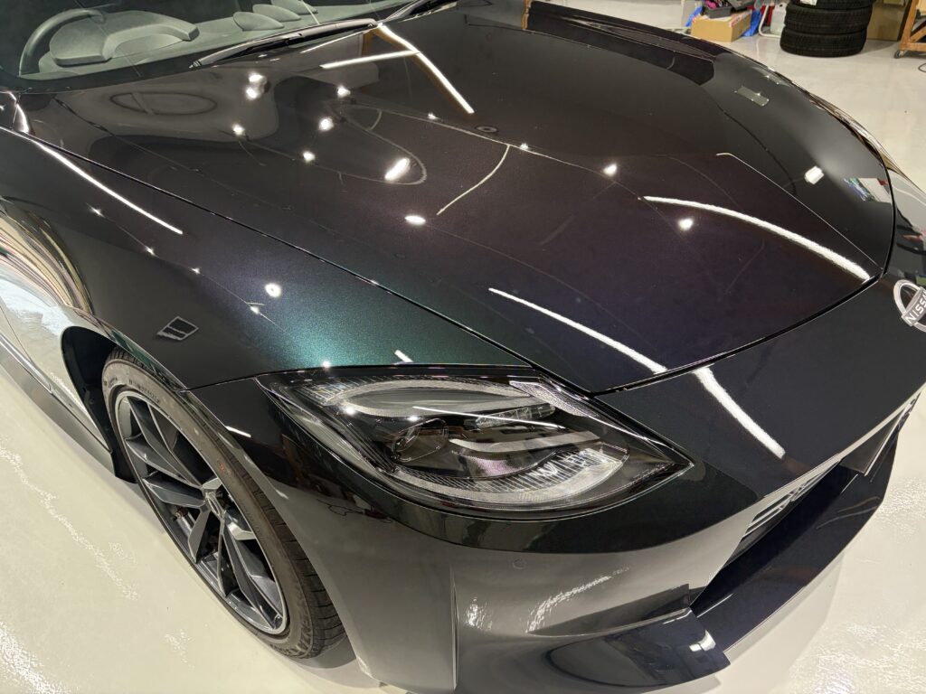 日産フェアレディZ・鏡面磨き作業+新開発セラミックコーティング施工事例 富山県富山市A様