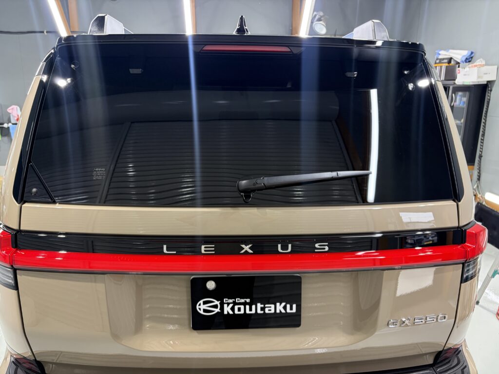 レクサスGX550・鏡面磨き作業+新開発セラミックコーティング施工事例 高岡市T様