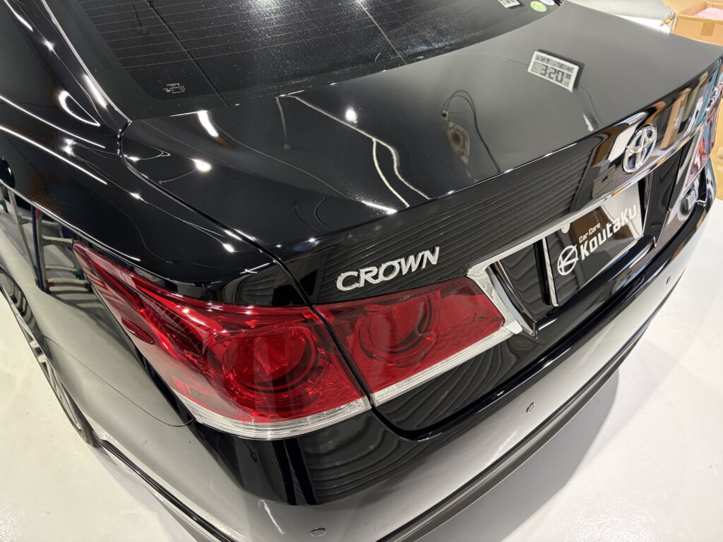 クラウン・鏡面磨き作業+新開発セラミックコーティング・遮熱断熱カーフィルム施工事例 富山市I様