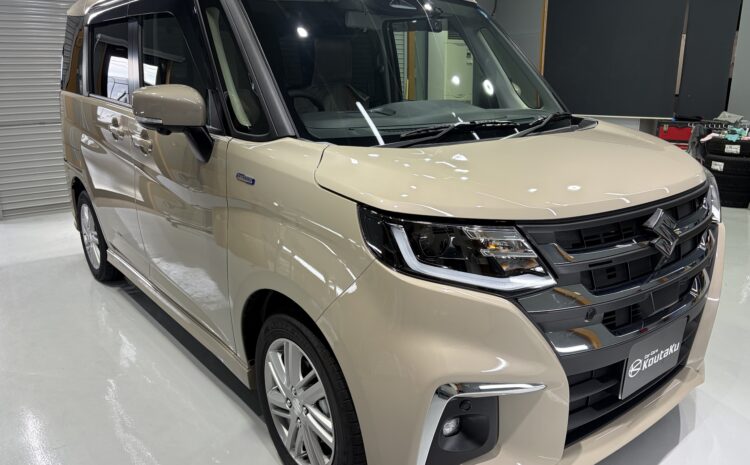 スズキソリオ・富山でセラミックコーティング・遮熱断熱カーフィルム施工事例　富山市Ｓ様