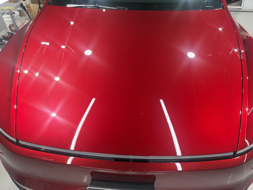 テスラモデルYL・鏡面磨き作業+セラミックコーティング施工事例 富山県富山市S様
