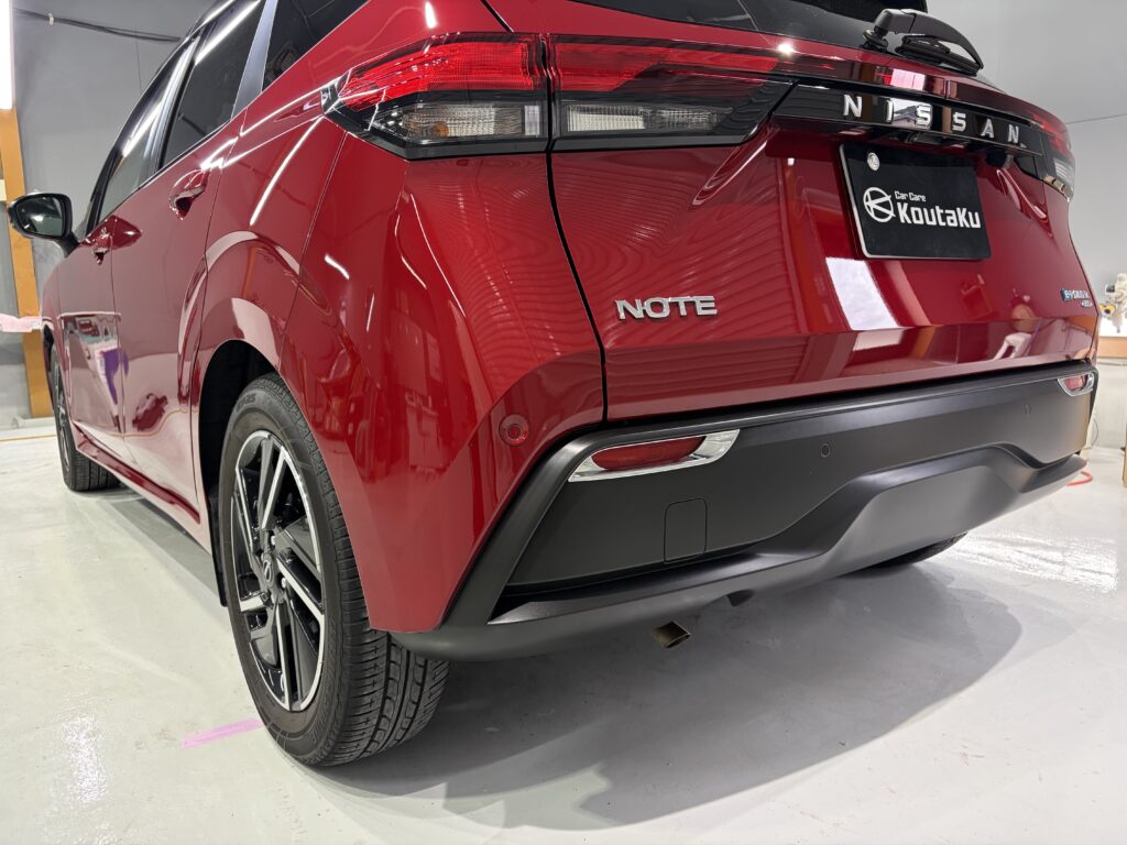 日産ノート・鏡面磨き作業+新開発セラミックコーティング施工事例 富山市I様
