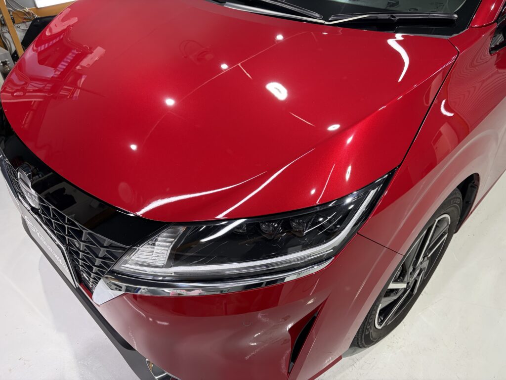 日産ノート・鏡面磨き作業+新開発セラミックコーティング施工事例 富山市I様
