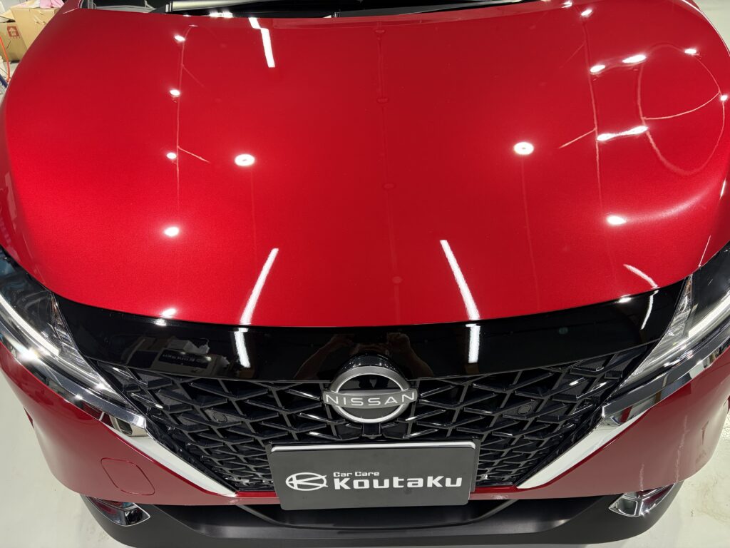 日産ノート・鏡面磨き作業+新開発セラミックコーティング施工事例 富山市I様