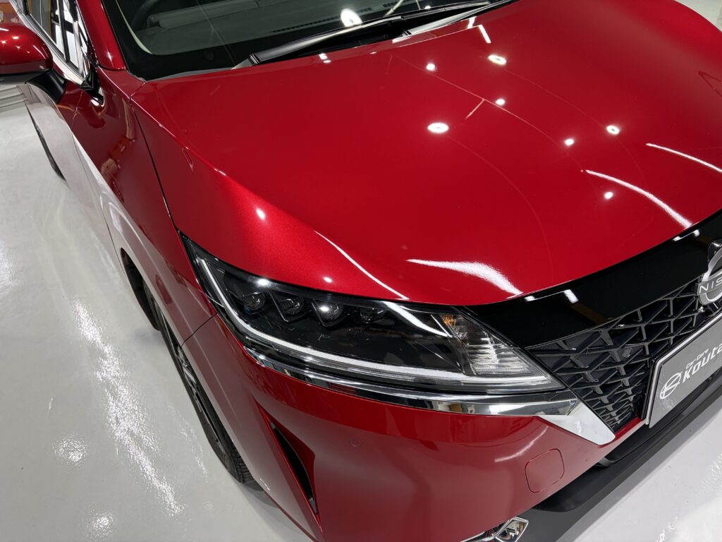 日産ノート・鏡面磨き作業+新開発セラミックコーティング施工事例 富山市I様