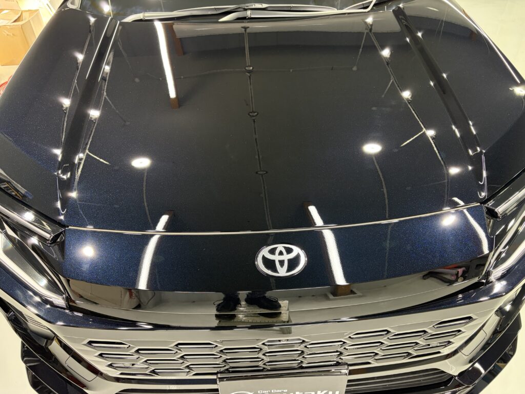 新型トヨタRAV4 鏡面磨き作業・新開発セラミックコーティング施工事例 富山市T様