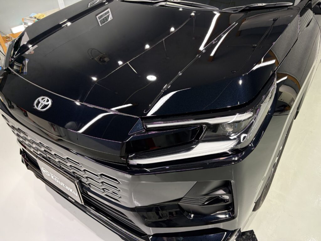 新型トヨタRAV4 鏡面磨き作業・新開発セラミックコーティング施工事例 富山市T様
